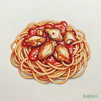 チキンのトマトソーススパゲティ