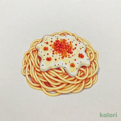 明太子クリームスパゲティ