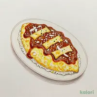 焼きカレーオムライスドリア