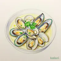 あさりとムール貝の白ワイン蒸し