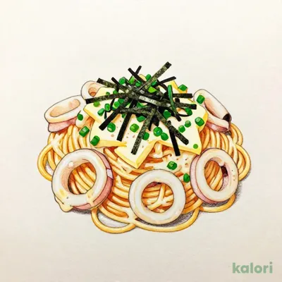 Squid and Mentaiko Butter Pasta