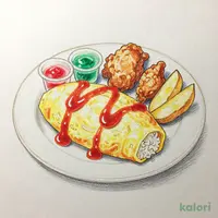 キッズプレート オムライス