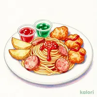 キッズプレート ナポリタン