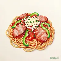 ソーセージのナポリタン