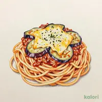 ナスとチーズのボロネーゼ