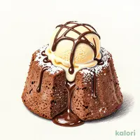Fondant Au Chocolat and Vanilla Gelato Assortment