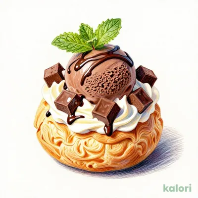 Pop-over Chocolate Sundae