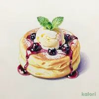 ミックスベリーのスフレパンケーキ