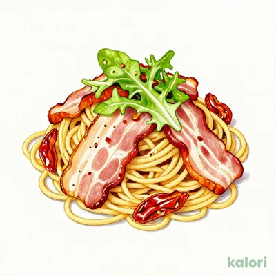 Hanging Bacon and Semi-Dried Tomato Basil Peperoncino