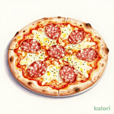 Salami Pizza with Domestic Wheat Crust