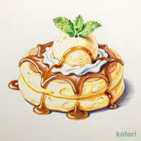 塩キャラメルのスフレパンケーキ