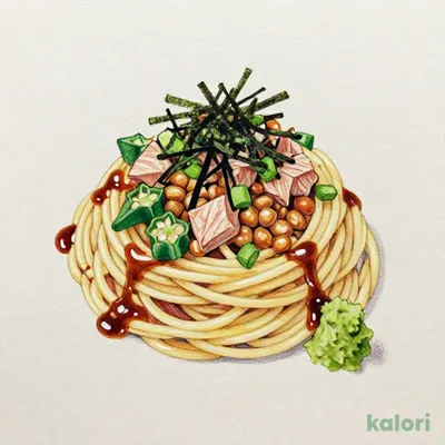 Cold Pasta with Marinated Tuna and Sticky Vegetables