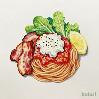 冷製 ストラッチャテッラとグリルベーコンのポモドーロ