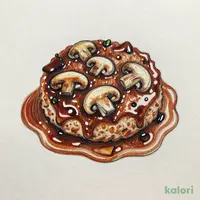ソースで食べるハンバーグマッシュルーム入り デミグラスソース