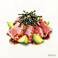 まぐろとアボカドの出汁醤油