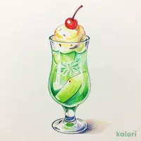 クリームソーダ（メロン）