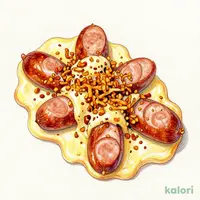 Cheese-Smothered Octopus Sausages with Spices