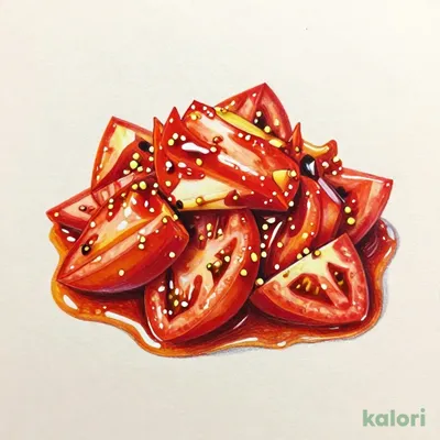 トマトのキムチ和え