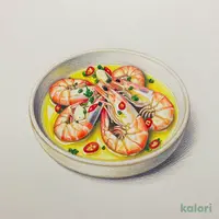 海老のアヒージョ