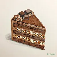 生チョコとナッツのショートケーキ