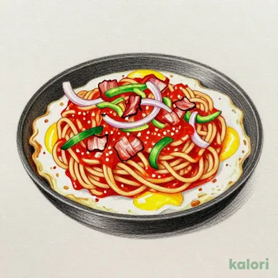 キッサカバの鉄板ナポリタン～赤～