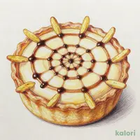 “紅はるか”と黒蜜きなこのタルト