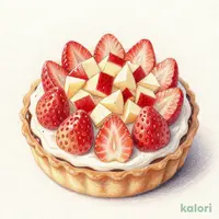 紅玉とイチゴのタルト ～チョコレート風味～