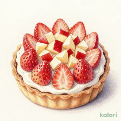 紅玉とイチゴのタルト ～チョコレート風味～