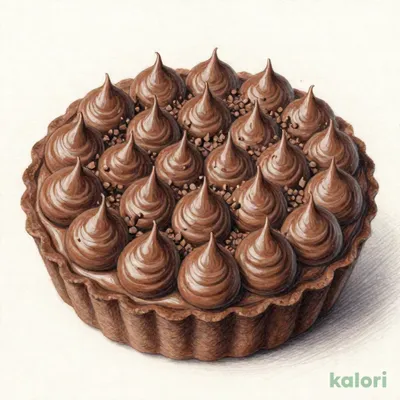 チョコレートとバナナのタルト