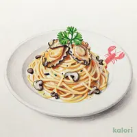 【秋冬限定】アワビとポルチーニ茸の贅沢クリームパスタ