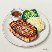 やんばるあぐー豚の厚切りステーキ