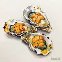 オイスターのウニソース焼き（3ピース）