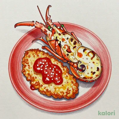 ロブスターの黄金焼き＆チキンミラネーズ
