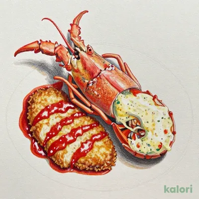ロブスターの黄金焼き＆チキンミラネーズ（ロブスターセット）