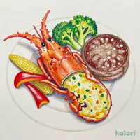 Golden Baked Lobster & Yamashiro Beef Hamburg Steak