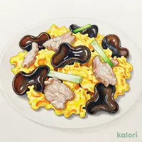 ハーフきくらげ玉子炒め