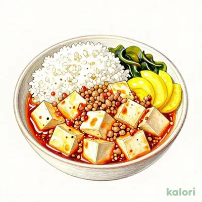 自家製辣油の麻婆豆腐定食