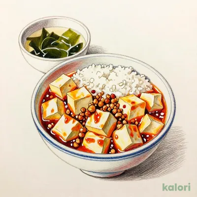自家製辣油の麻婆豆腐丼