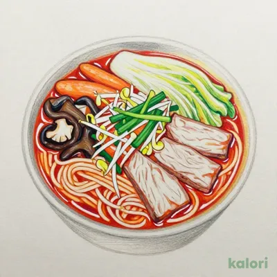 Vegetable-Loaded Red Tanmen