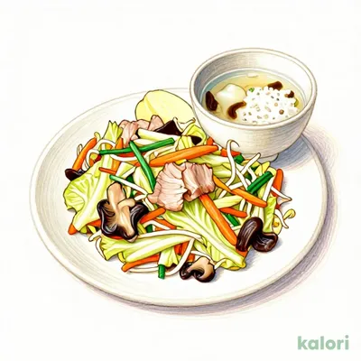 Meat and Vegetable Stir-Fry Set