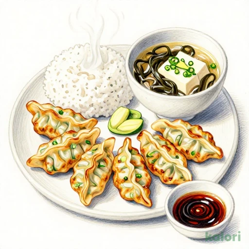 餃子定食 972kcal｜カロリー・栄養成分 | れんげ食堂Toshu | kalori