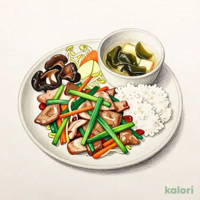 Liver and Garlic Chives Stir-Fry Set