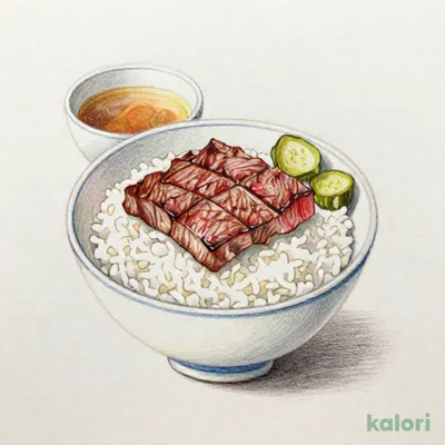 ステーキ丼定食