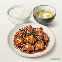 チキンチキンごぼう定食