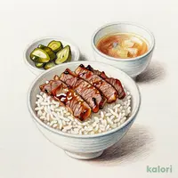 ミニステーキ丼セット