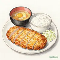 三元豚ロースかつ定食