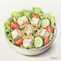 手づくり豆腐サラダ