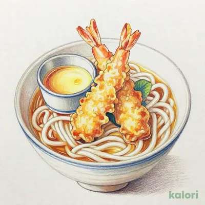 海老天ぷらうどん御膳