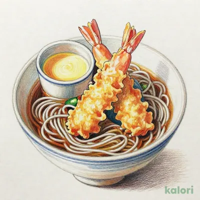 海老天ぷらそば御膳