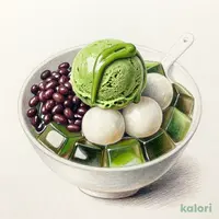白玉抹茶あんみつ